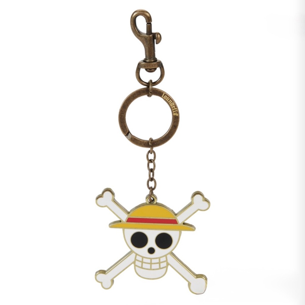 Loungefly One Piece 25th Anniversary Jolly Roger Keychain 🆕